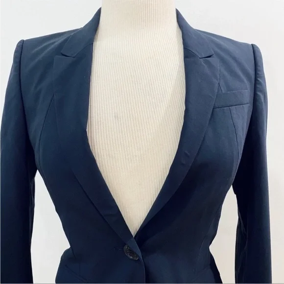 BOSS-Hugo Boss fundamental Wool navy suit blazer